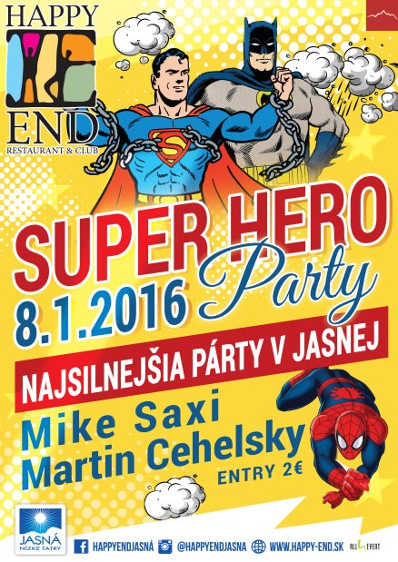 super hero party v jasnej a3